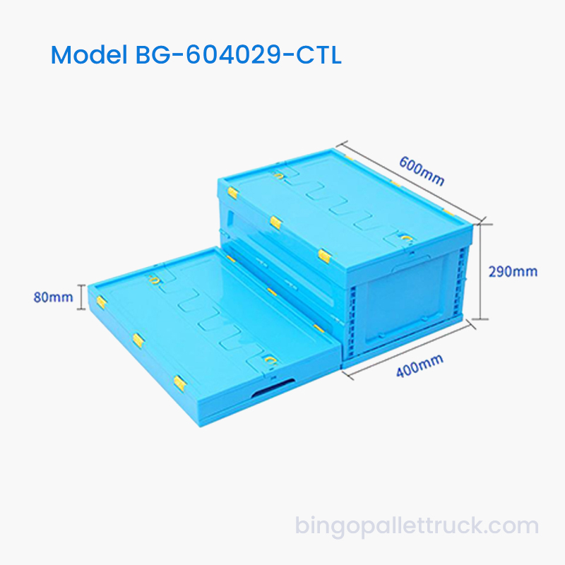 Bolso de plástico plegable de 53 l con tapa