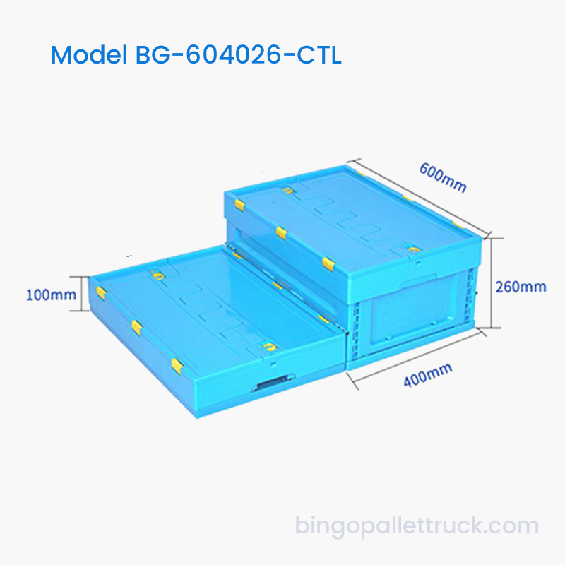Bolso de plástico plegable de 47 l con tapa