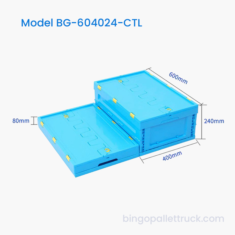 Bolso de plástico plegable de 42 l con tapa