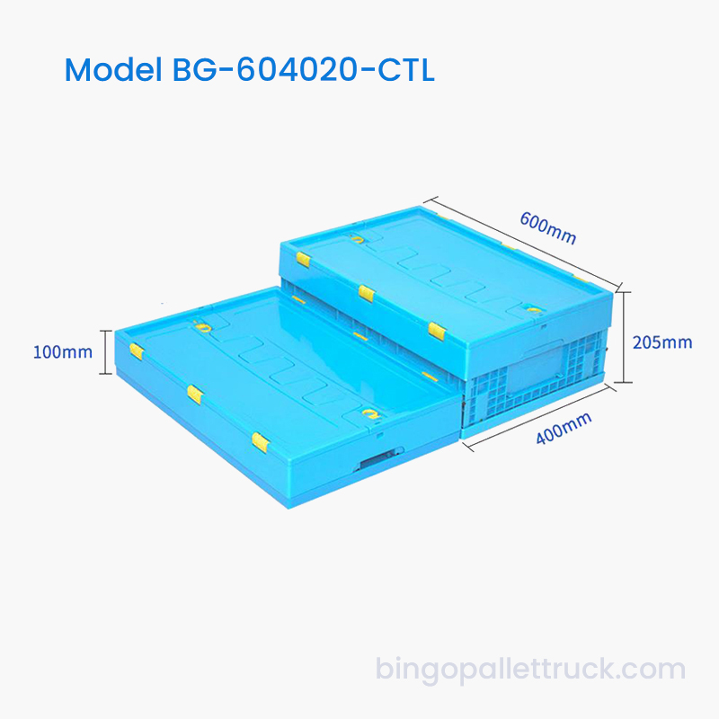 Bolso de plástico plegable de 36 l con tapa