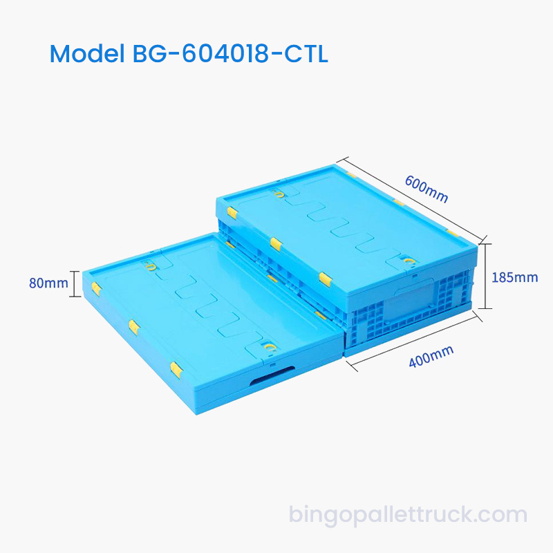 Totes de plástico plegables de 32 l con tapa