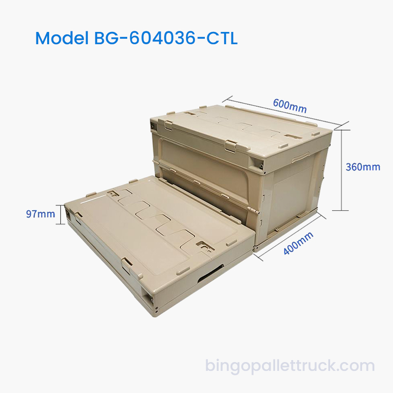 Bolso de plástico plegable de 65 l con tapa