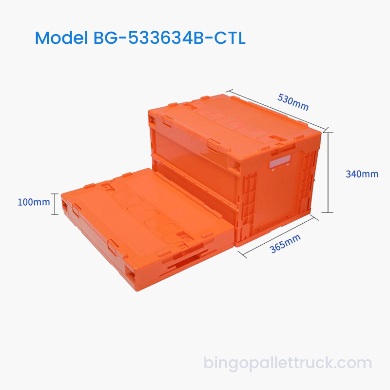 Bolso de plástico plegable de 50 l con tapa