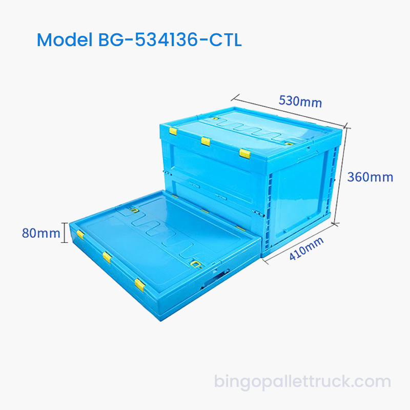 Bolso de plástico plegable de 62 l con tapa