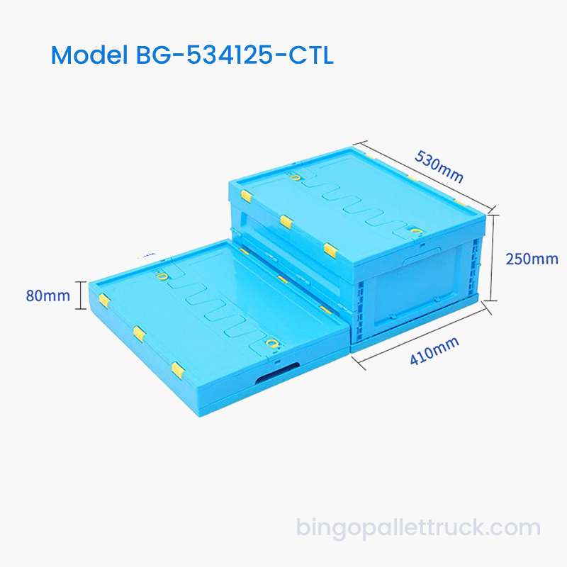 Bolso de plástico plegable de 42 l con tapa