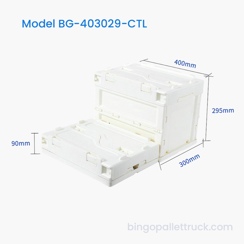Bolso de plástico plegable de 28 l con tapa