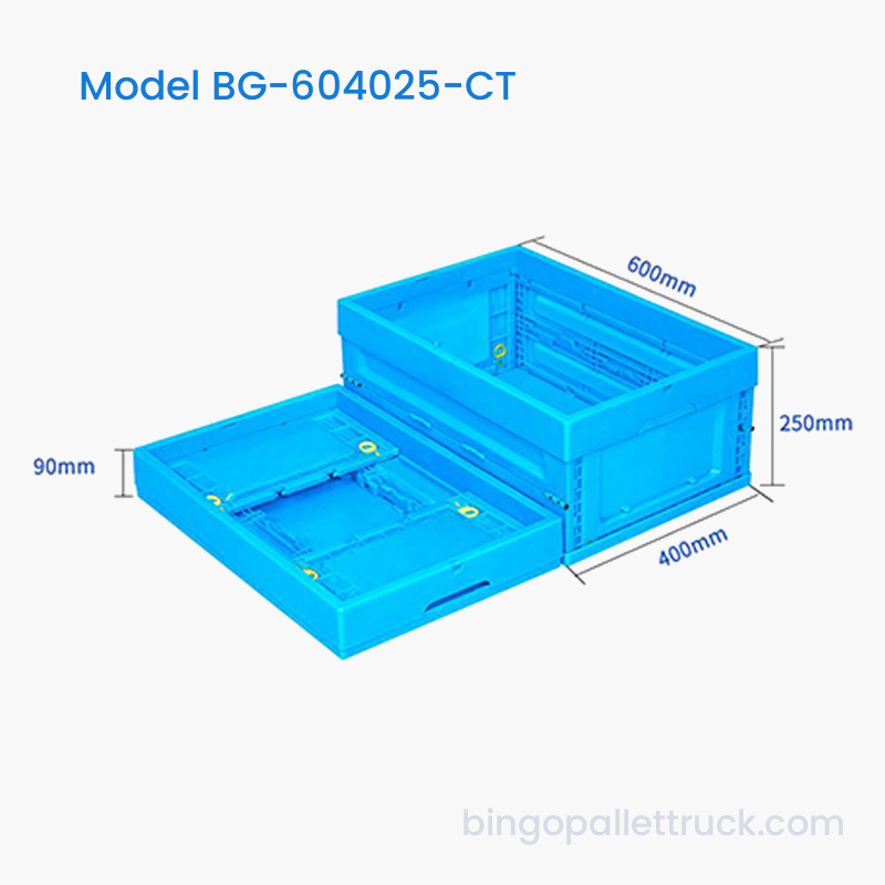Caja de plástico plegable de 47 l