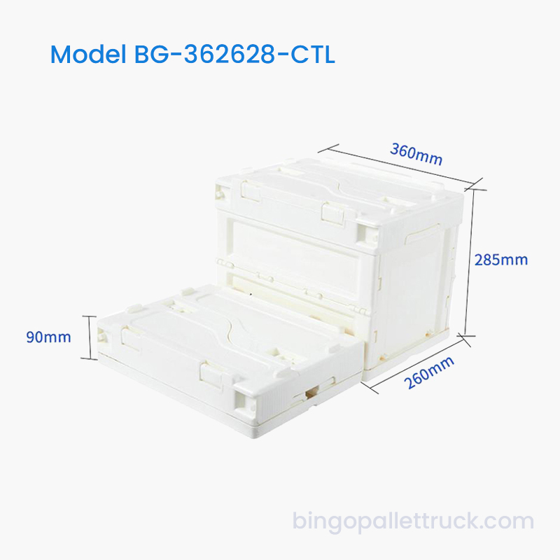 Bolso de plástico plegable de 20 l con tapa