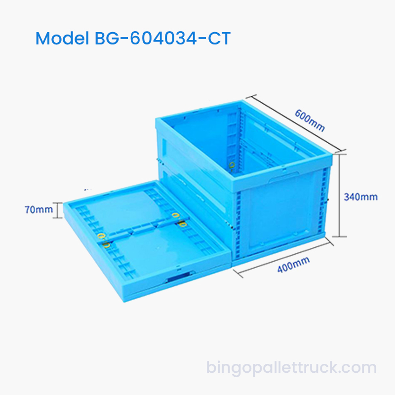 Caja de plástico plegable de 65 l 