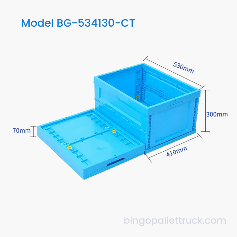 Caja de plástico plegable de 53 l 