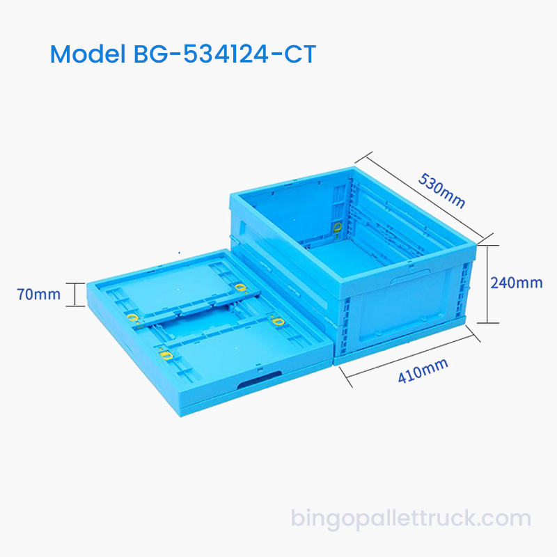 Caja de plástico plegable de 42 l 