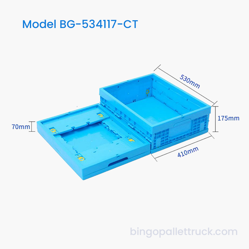 Caja de plástico plegable de 30 litros 