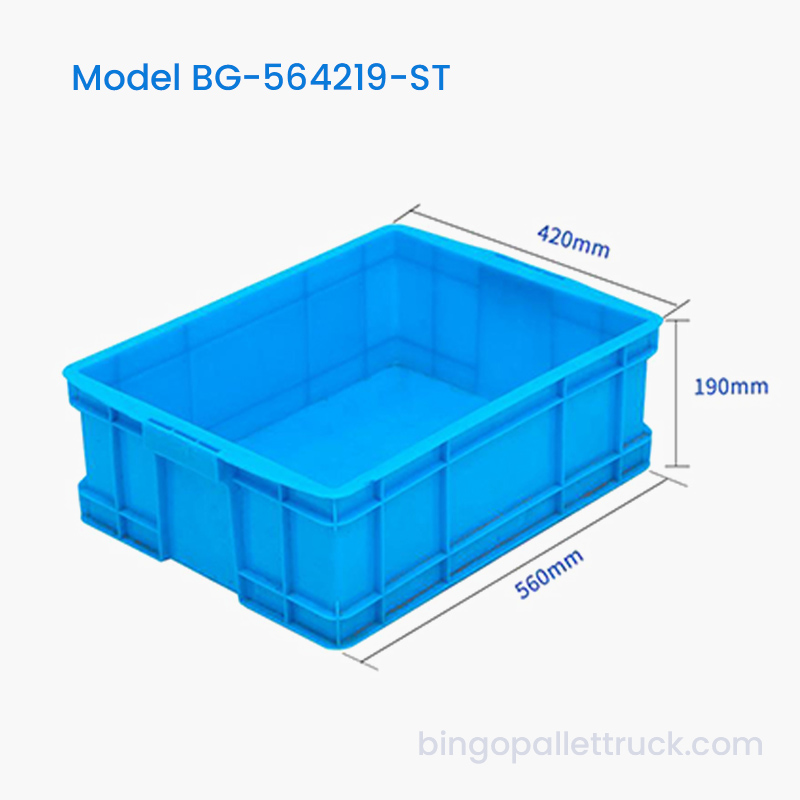 Caja de plástico apilable de 34 litros