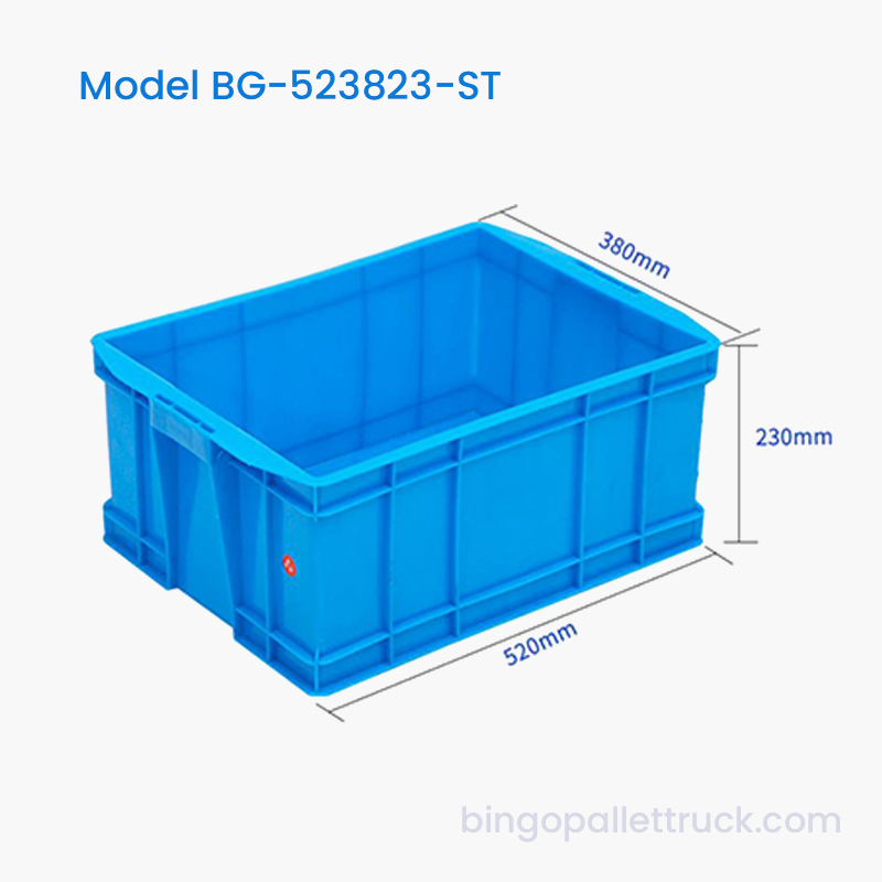 Caja de plástico apilable de 35 litros