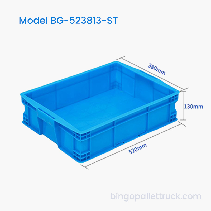 Caja de plástico apilable de 19 litros