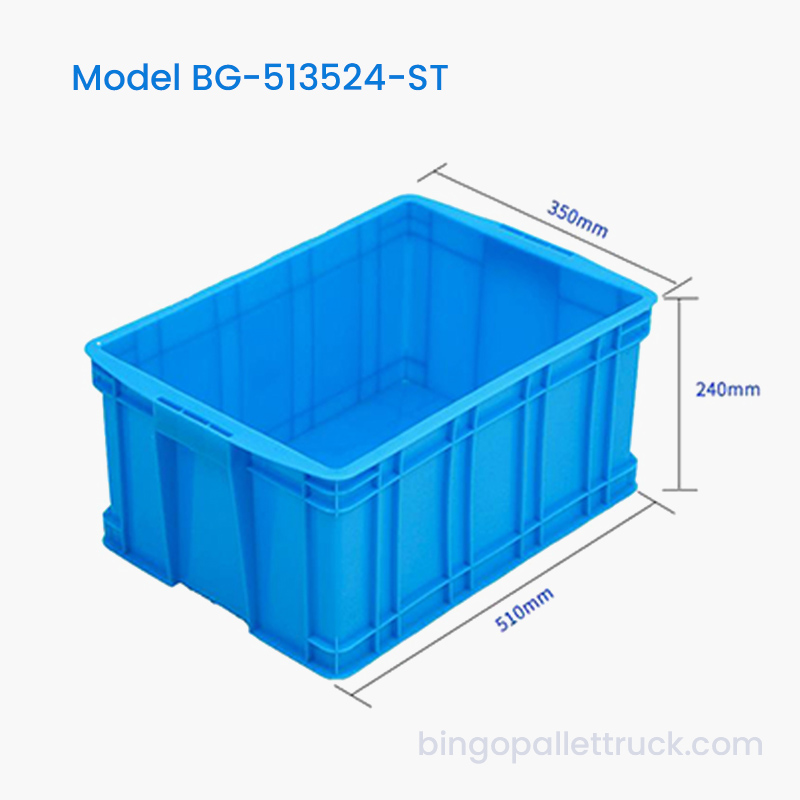 Caja de plástico apilable de 33 litros