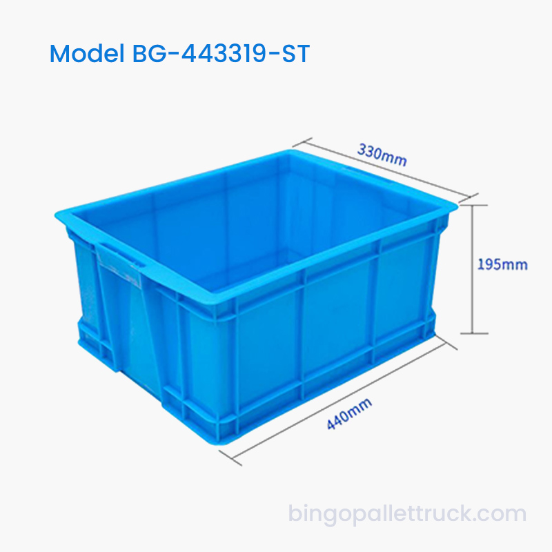 Caja de plástico apilable de 21 litros
