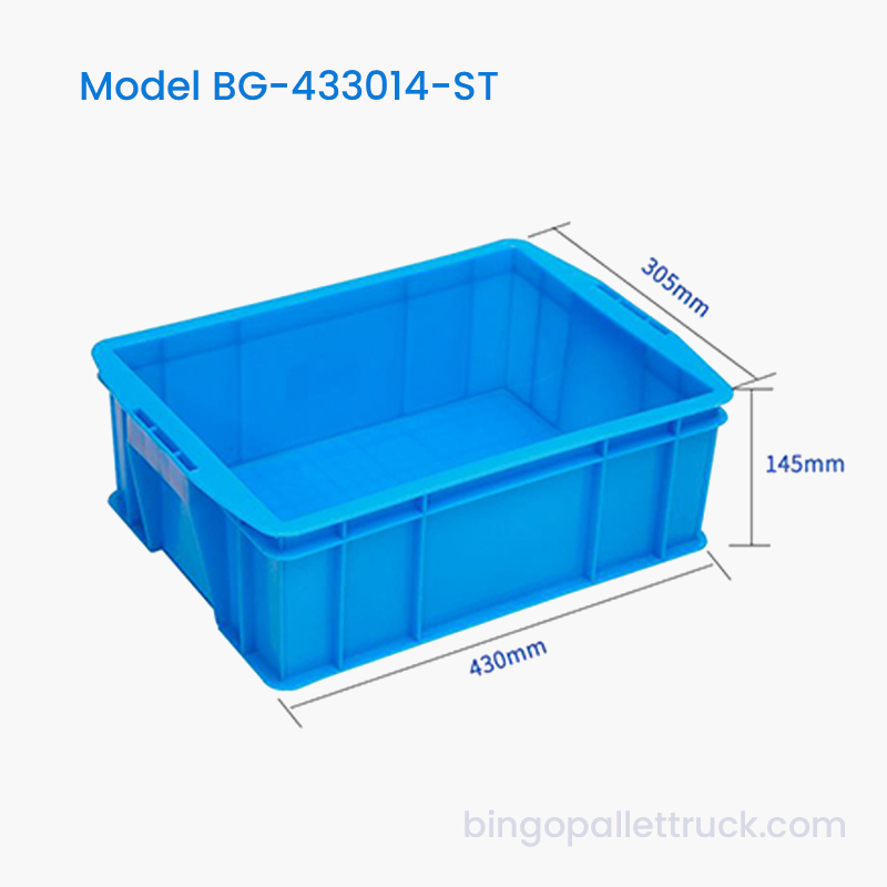 Caja de plástico apilable de 14 litros