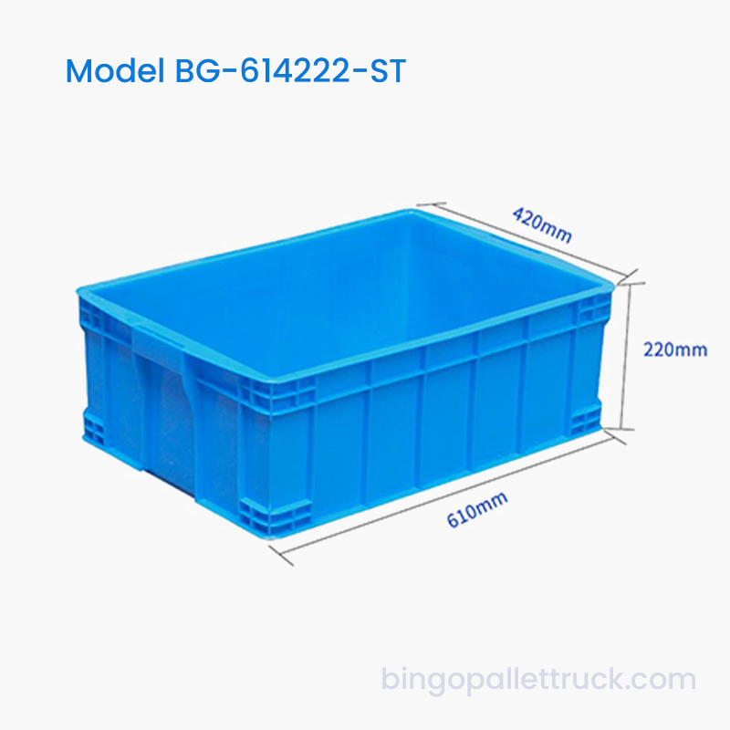 Caja de plástico apilable de 47 litros