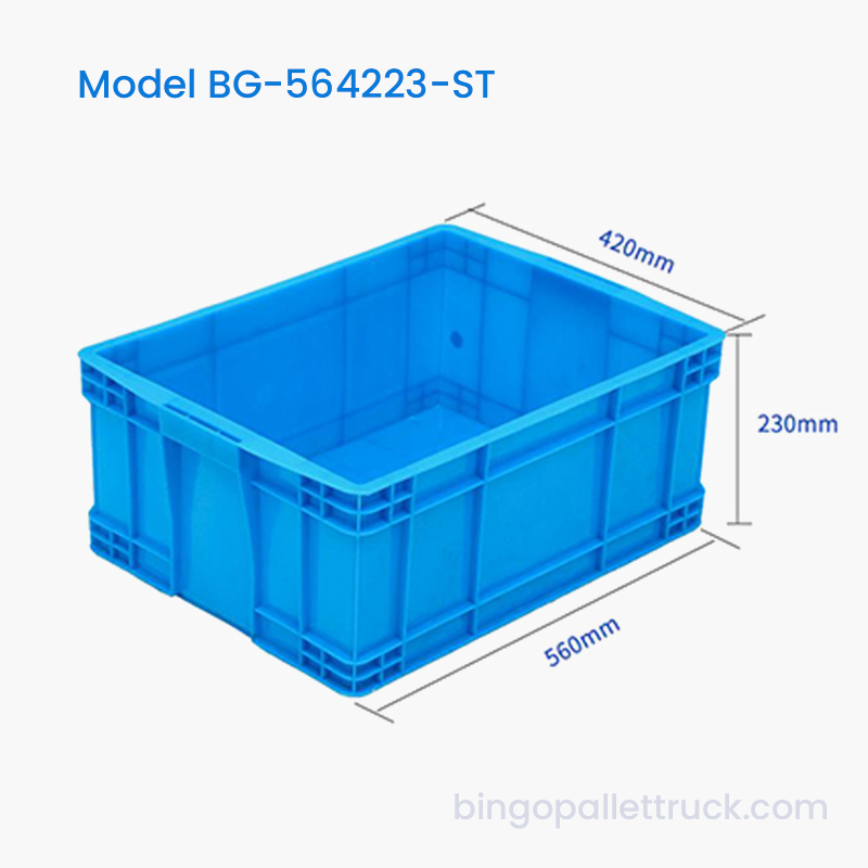 Caja de plástico apilable de 41 litros