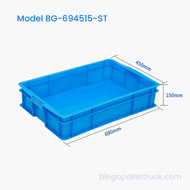 Caja de plástico apilable de 37 litros
