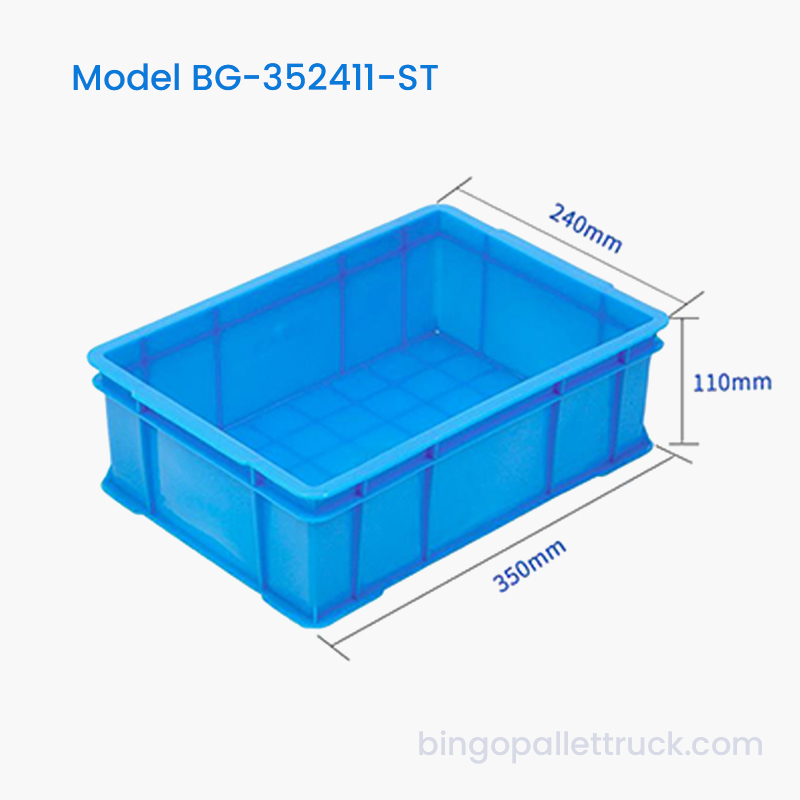 Caja de plástico apilable de 6 litros