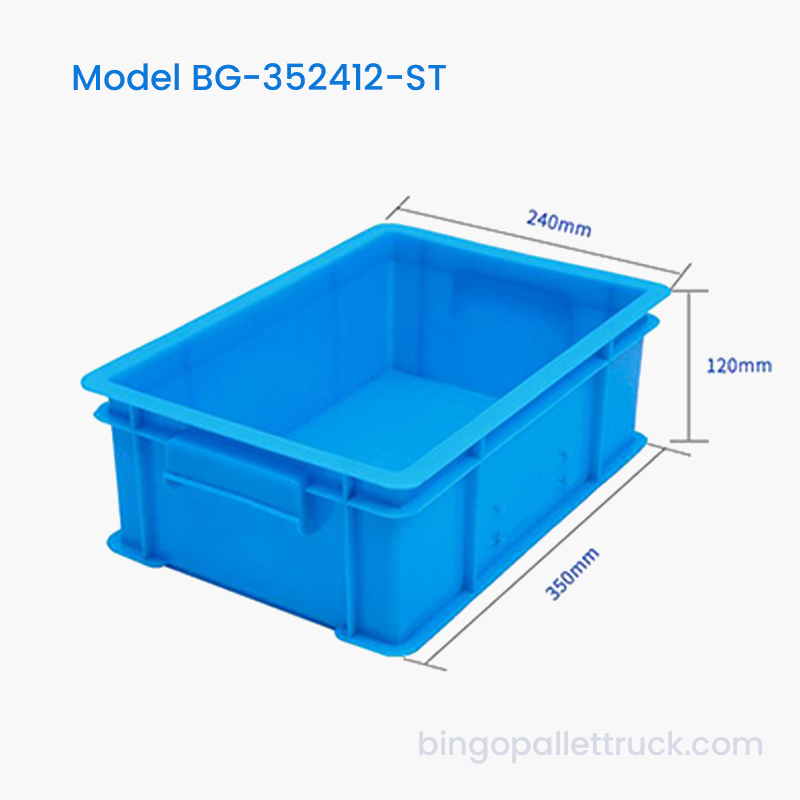 Caja de plástico apilable de 7 litros