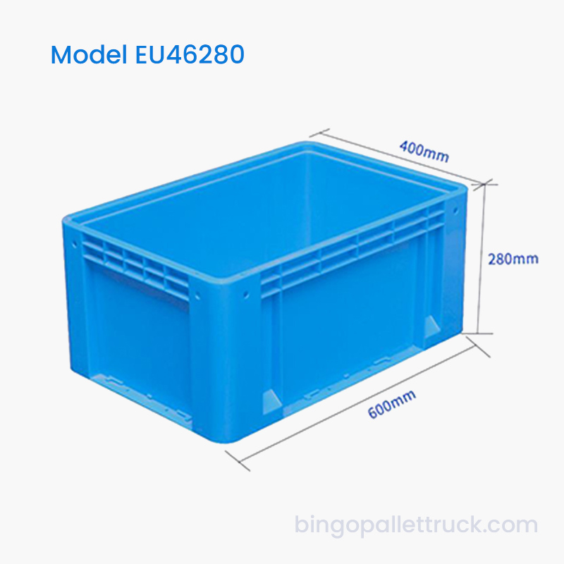 Caja de plástico para bolso UE de 58 litros