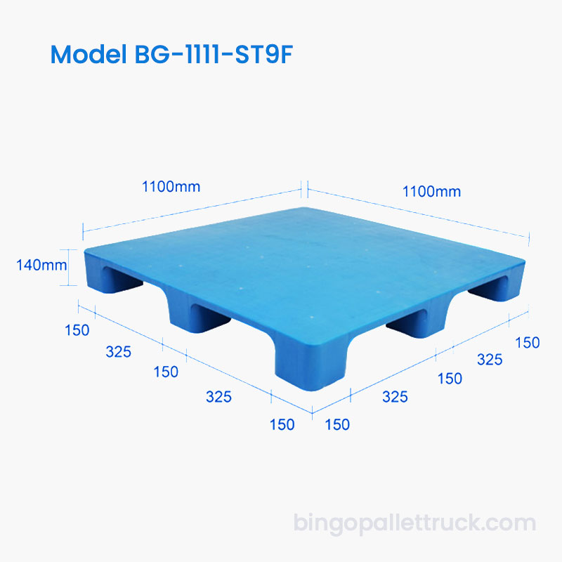 Plataforma plastica industrial de las piernas sólidas del top 9 de 1100x1100m m para Almacén
