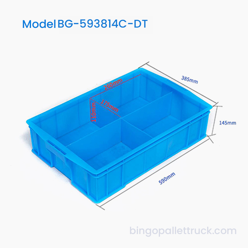 Caja Plástica Divisible de 4 Compartimentos para Sujetadores Industriales