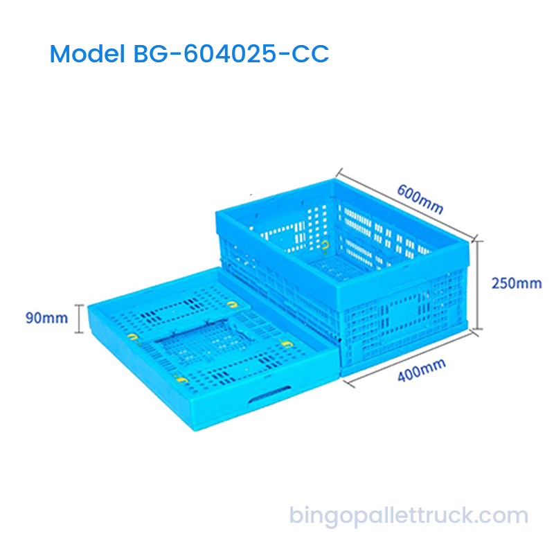 Caja de plástico plegable de 47 l