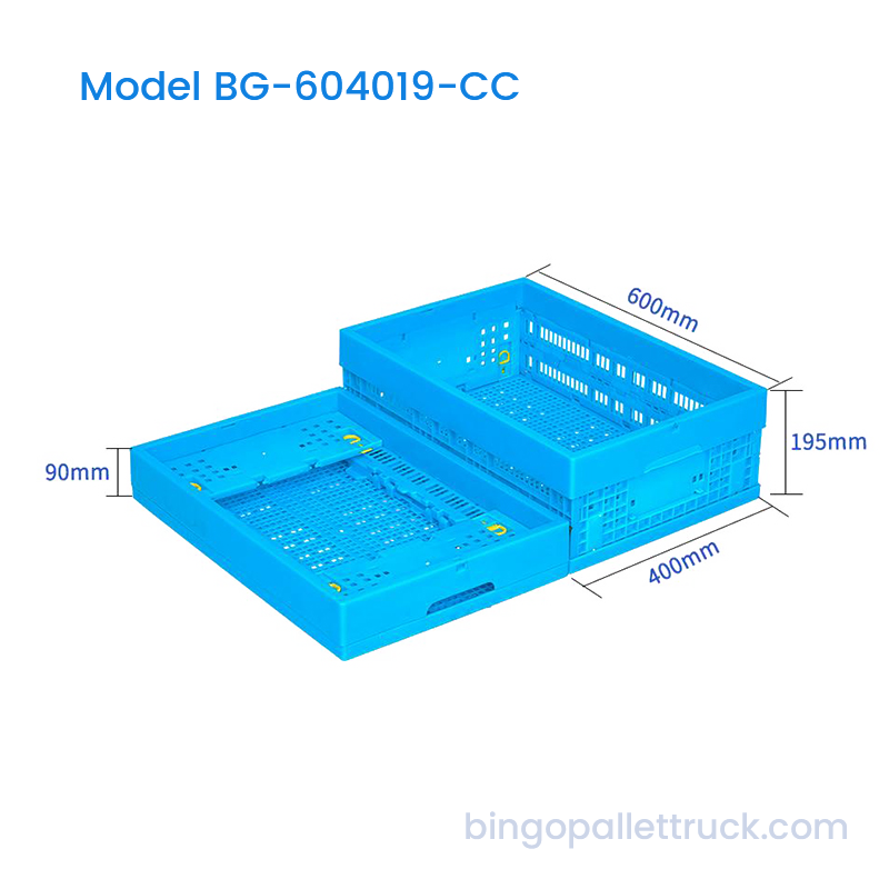 Caja de plástico plegable de 36 l