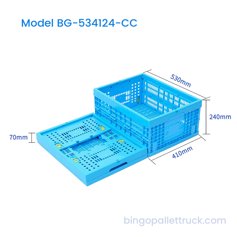 Caja de plástico plegable de 42 l