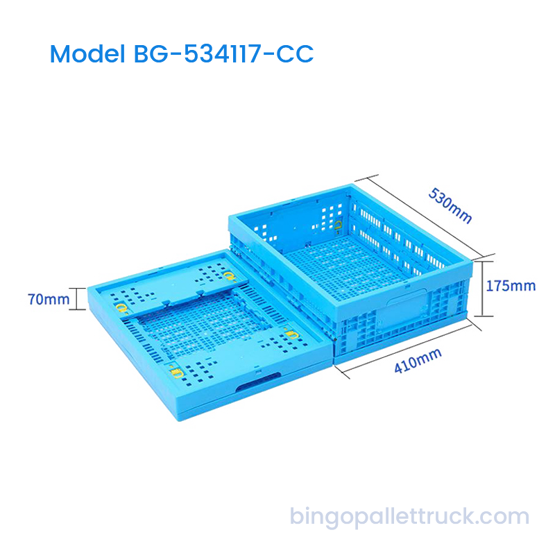 Caja de plástico plegable de 30 litros