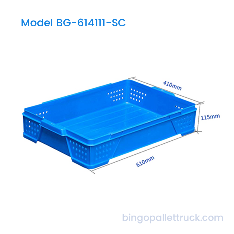 Caja de plástico apilable de 22 litros