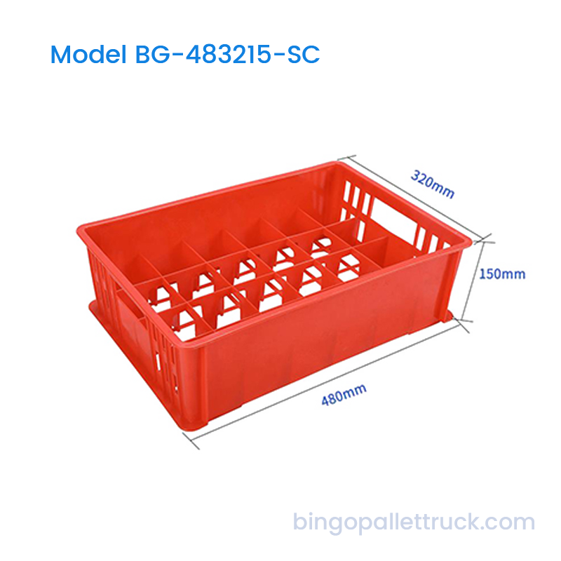 Caja de plástico apilable de 18 litros