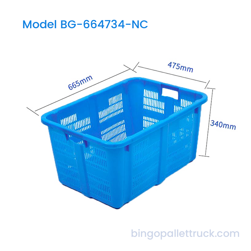 Caja de plástico apilable de 88 litros