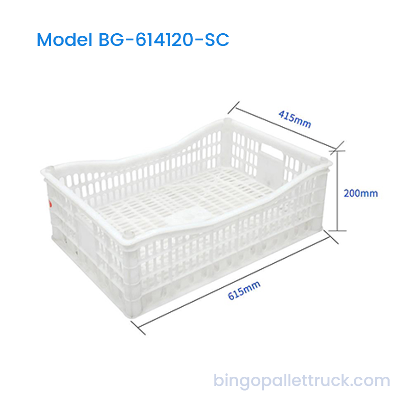 Caja de plástico apilable de 33 litros