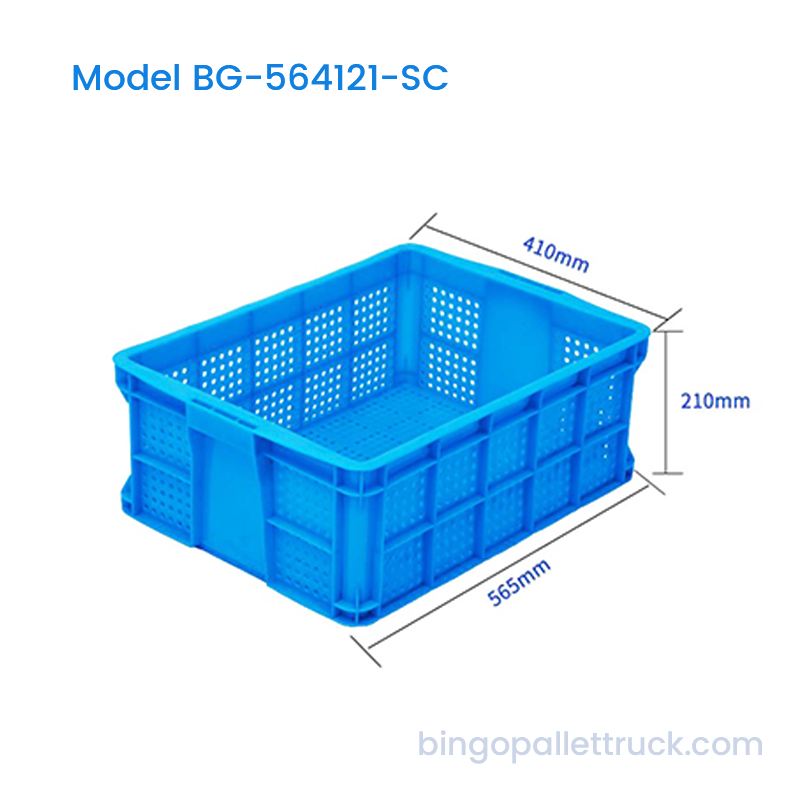 Caja de plástico apilable de 38 litros