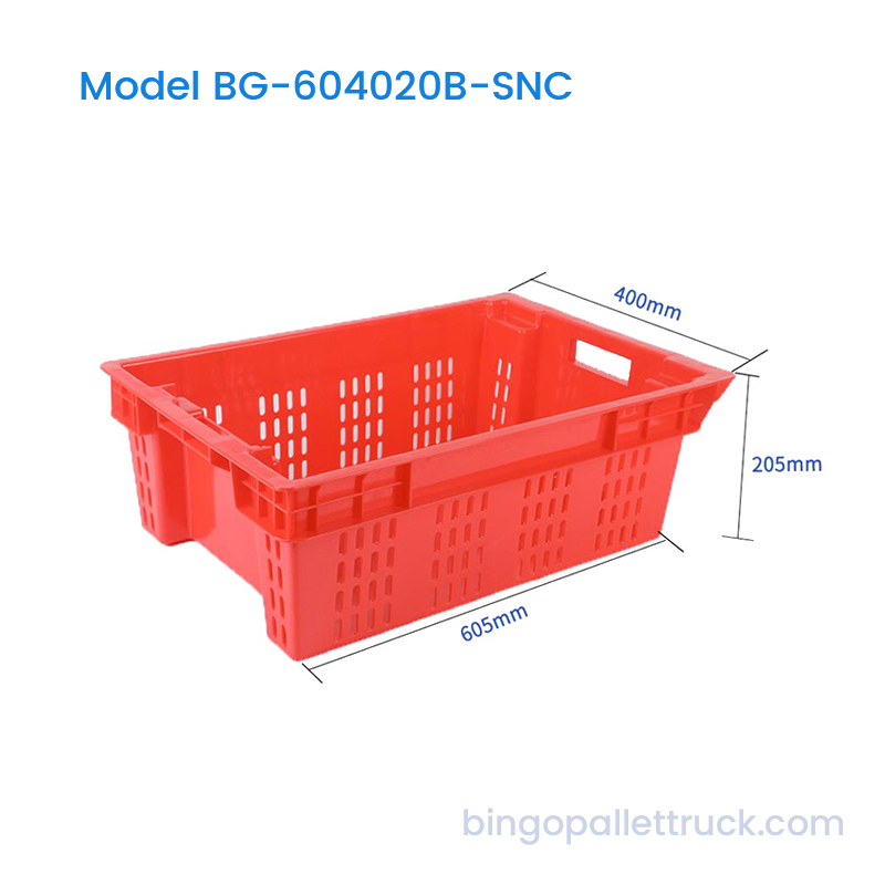 Caja Encajable Semiventilada Apilable de 40L para Cosecha Agrícola