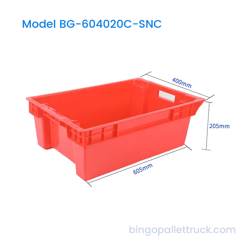 Caja Plástica Totalmente Cerrada Apilable y Encajable de 40L